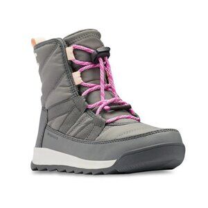 Sorel Women's Gray Pink Whitney II Insulated Ankle Winter Boots Size 7